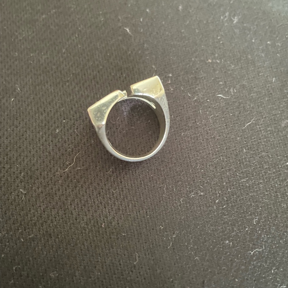 Sterling Silver Modern Design Ring - image 4